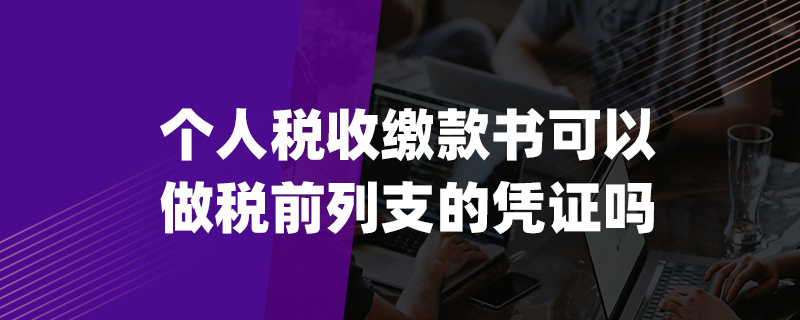 個人稅收繳款書可以做稅前列支的憑證嗎